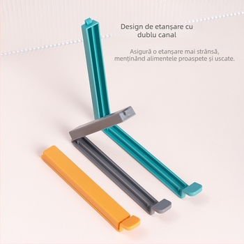 Clip magnetic pentru sigilarea pungilor de alimente | etanș la umezeală, clip pentru gustări | set de 5 bucăți, imprimare logo, personalizare disponibilă