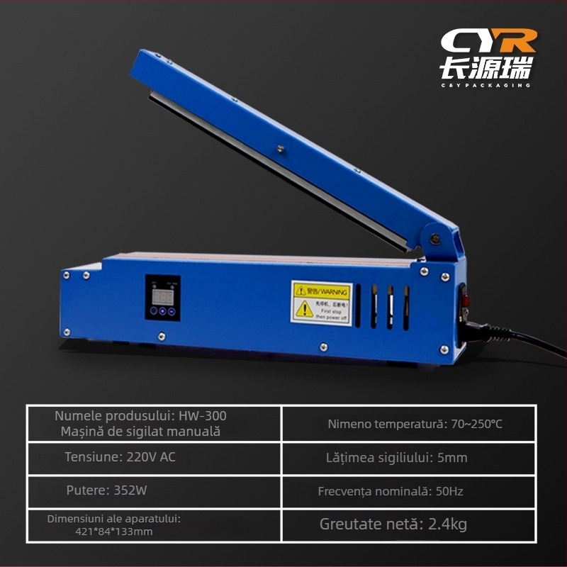 Mașină manuală de sigilat pentru pungi de ceai și pungi din folie de aluminiu, pentru uz casnic
