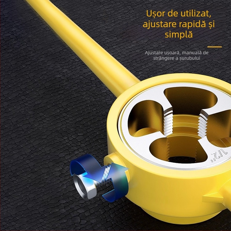 Mekla Set de 6 piese pentru filetare țevilor PPR - unealtă din plastic pentru conducte