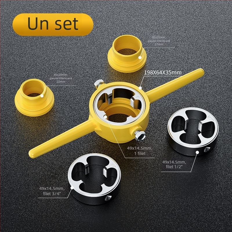 Mekla Set de 6 piese pentru filetare țevilor PPR - unealtă din plastic pentru conducte