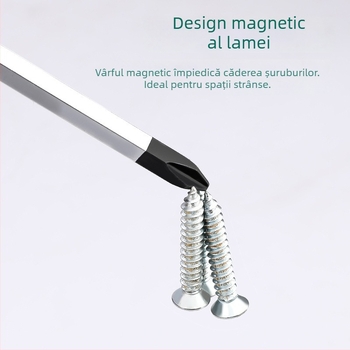 Topson șurubelnițe cu capete cruciforme și plate, magnetice, din oțel carbon, mâner encapsulat