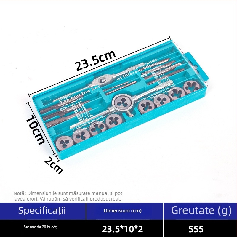 Am nevoie de clarificări: doriți să folosesc termeni tehnici localizați în fiecare limbă (adesea cu termeni împrumutați din engleză precum tap, die, hand wrench) sau să ofer traduceri complet localizate pentru fiecare limbă?