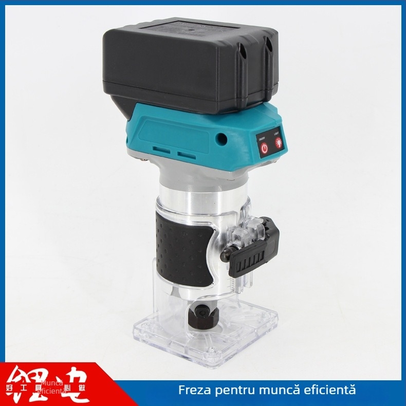 Freză fără perii, cu baterie Li‑ion de 21 V, mandrină de 6,35 mm, reglaj în 6 trepte