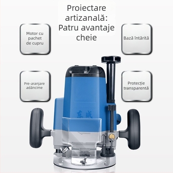 Freză din lemn Bakelit Dong Cheng M1R-FF02-12, 220V AC, alimentare prin priză, greutate 6 kg