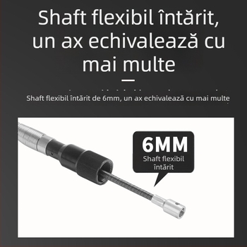 Freză-grinder multifuncțional suspendat 980W pentru gravură pe jad, lemn și metal - ax flexibil, polizare