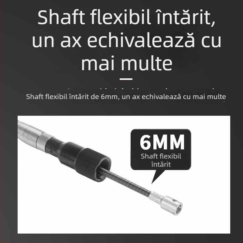 Freză-grinder multifuncțional suspendat 980W pentru gravură pe jad, lemn și metal - ax flexibil, polizare