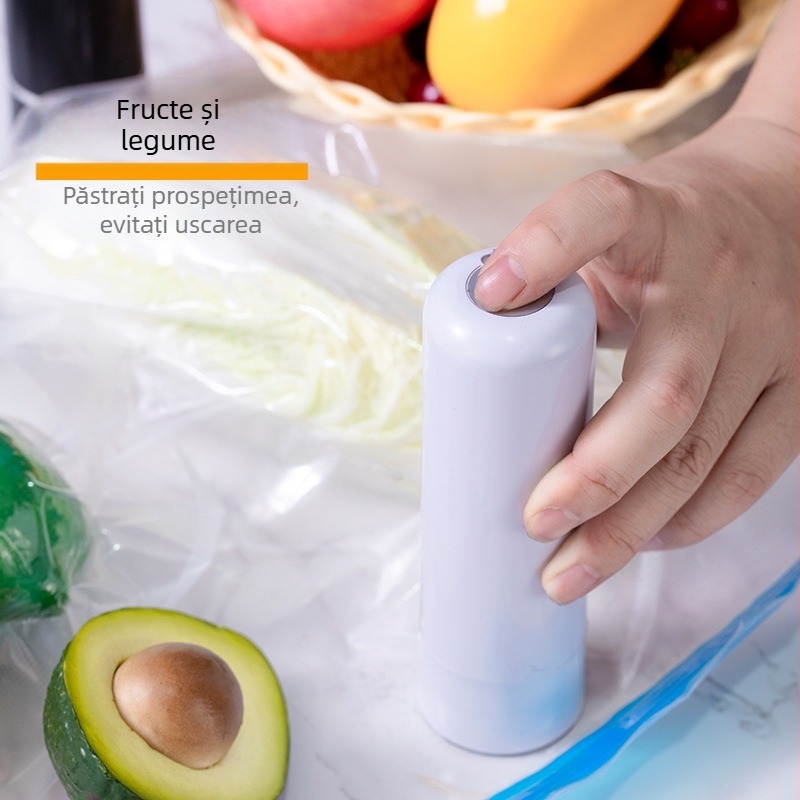 Mașină de vidat, portabilă, reîncărcabilă, model SL-01, capacitate <500 ml, putere 5W, tensiune 5V, material plastic