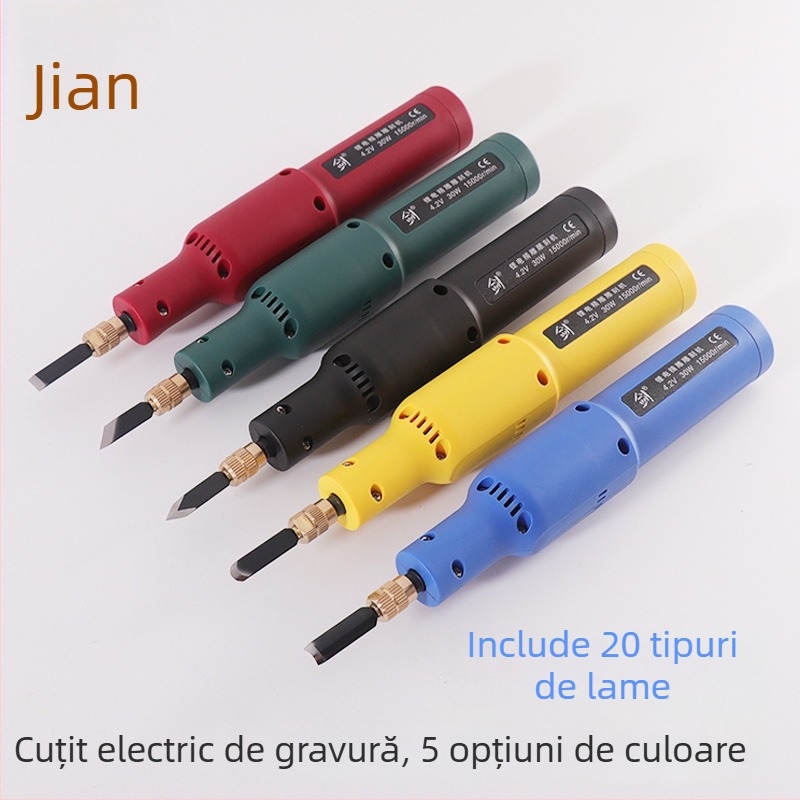 Sword Instrument electric de sculptat lemn – baterie Li-ion reîncărcabilă, sculptură în lemn, tensiune 220–280V