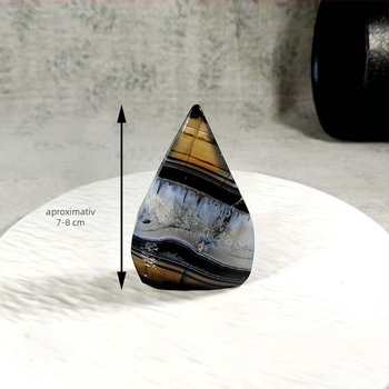 Ornament din crystal geode – stil geometric modern minimalist, cristal de cuarț roz, ambalaj PP în pungă