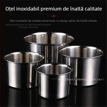 Hongmai borcan din oțel inoxidabil pentru condimente solide, bucătărie, cu logo imprimat