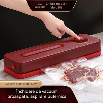 Shiny Superior Mașină de sigilare cu vid – model Light Luxury Sealing Machine, funcții: sigilare cu vid, ambalare din plastic, alimentare USB, carcasă din plastic
