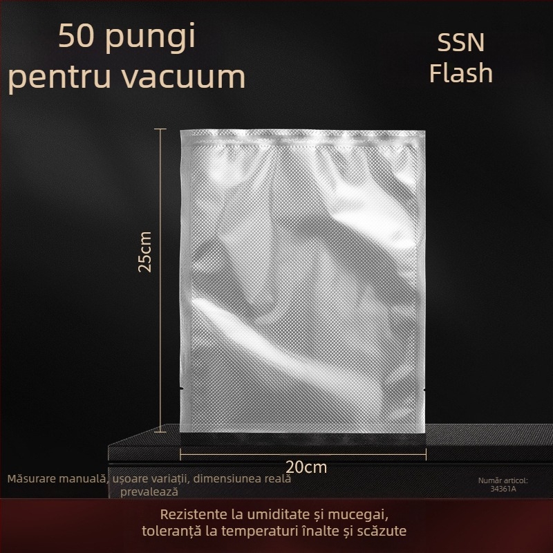 Shiny Superior Mașină de sigilare cu vid – model Light Luxury Sealing Machine, funcții: sigilare cu vid, ambalare din plastic, alimentare USB, carcasă din plastic