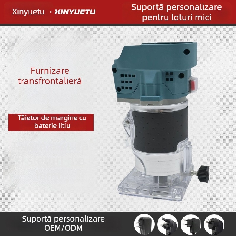 Unealtă multifuncțională cu baterie litiu 21V pentru prelucrarea lemnului: tăiere, șanțuire și gravură