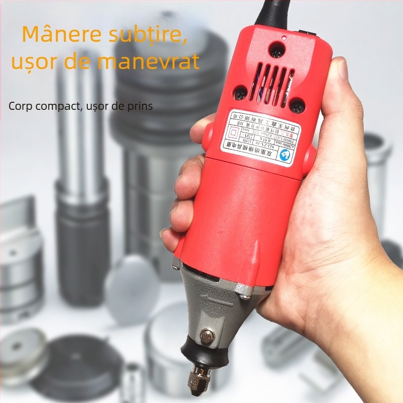 Freza/grinder electric pentru gravură – unealtă manuală, multifuncțională pentru matrițe, gravură și curățare a rosturilor, 5V alimentare