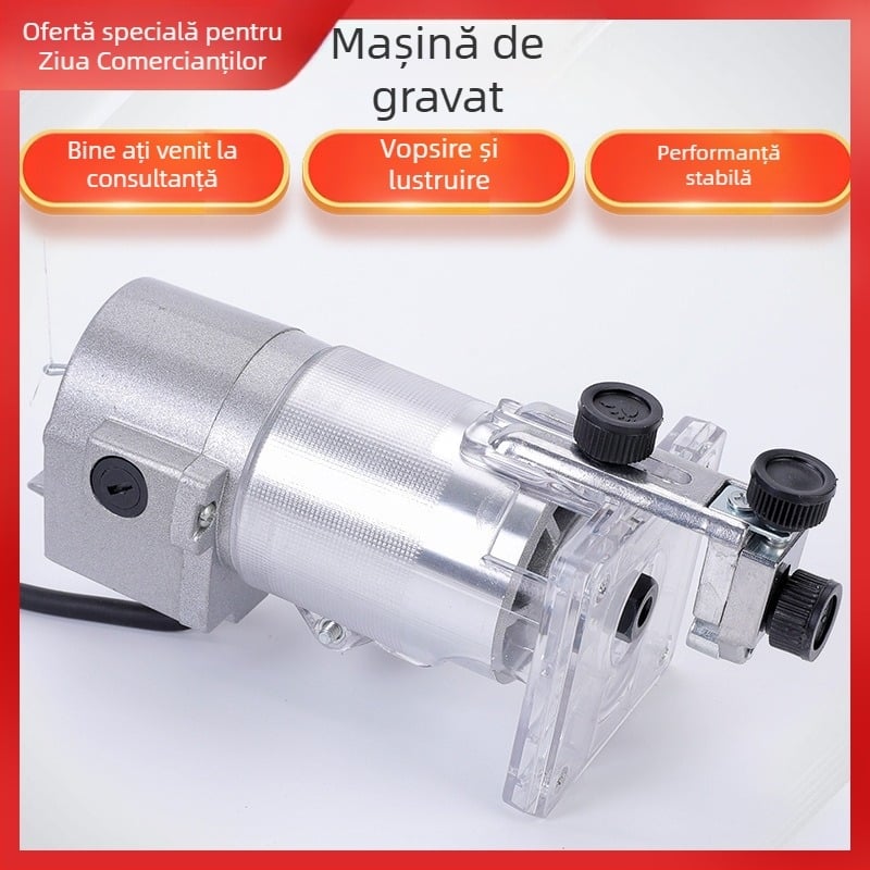 Bolimi mașină fără perii pentru prelucrarea lemnului cu funcție de gravură, 220V AC, cablu 1.5 m