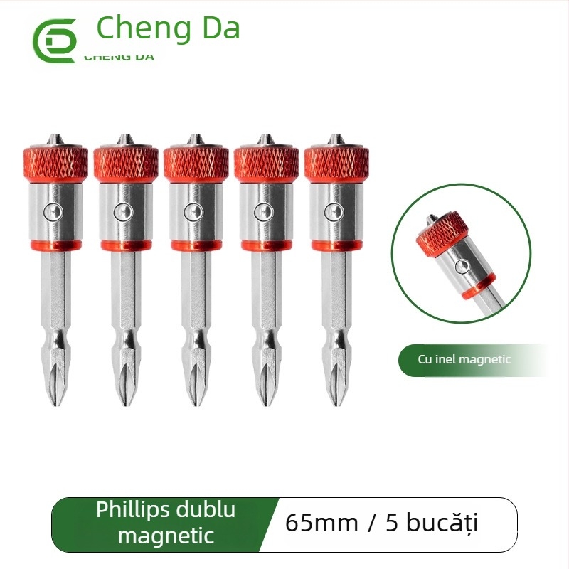 Vârf de șurub cu inel magnetic, cruce, material S2, greutate 20 g