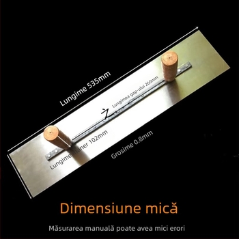 Spatulă pentru ipsos cu mâner dublu, din oțel inoxidabil, pentru decor, seria spatulelor pentru ipsos