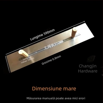 Spatulă pentru ipsos cu mâner dublu, din oțel inoxidabil, pentru decor, seria spatulelor pentru ipsos