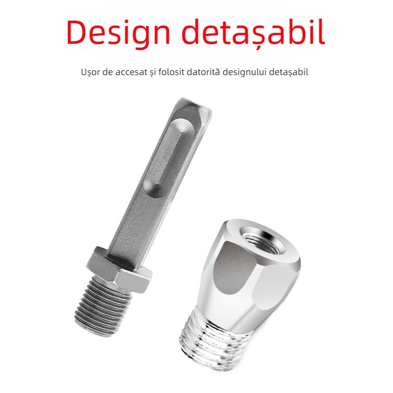 Adaptor pentru ciocan cu percuție la bormașină cu impact — oțel inoxidabil, oțel 40#, finisaj lustruit; brand Positive business