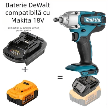 Convertor Makita MT pentru unelte – adaptor pentru încărcător Dewalt, Li-ion, tensiune de intrare 3.6V, interval 18–21V