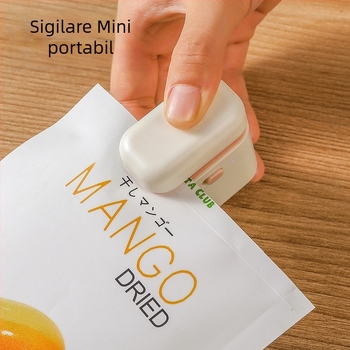 Aparat mini sigilare pungi – sigilare prin încălzire, pentru uz casnic, 53 g, lansat în 2024.