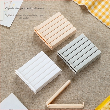 Clip sigiliu din plastic pentru ambalaj PVC | Cherry blossom brand | Origine: Shantou | Lansare iarna 2023 | Logo tipărit: OK