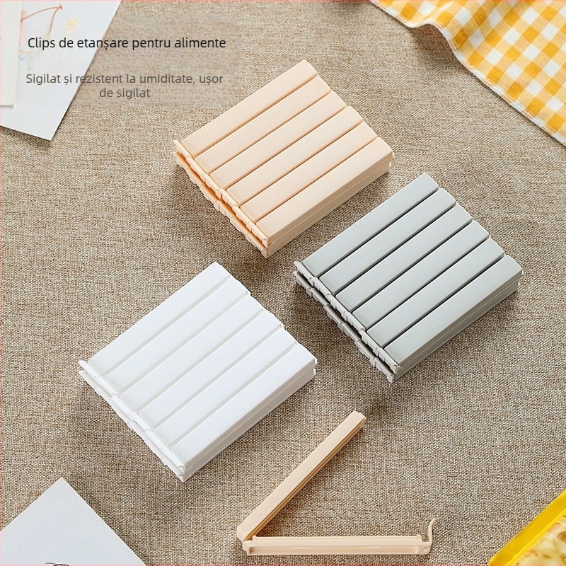 Clip sigiliu din plastic pentru ambalaj PVC | Cherry blossom brand | Origine: Shantou | Lansare iarna 2023 | Logo tipărit: OK