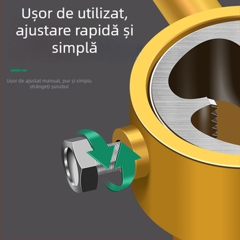 Set de șase piese pentru conducte PPR: unealtă de filetare pentru țevi și inel pentru țevi