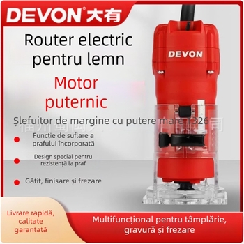 Mașină de prelucrare a lemnului pentru gravură, frezare și canelare – Model 1326-5-6, 220V, alimentare prin priză, interval de tensiune 50–250V, unealtă DIY multifuncțională