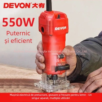 Mașină de prelucrare a lemnului pentru gravură, frezare și canelare – Model 1326-5-6, 220V, alimentare prin priză, interval de tensiune 50–250V, unealtă DIY multifuncțională