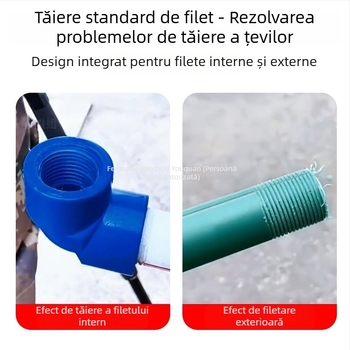 Unealtă pentru filetare internă și externă a țevilor, unealtă de filetare pentru țevi 4/6 inch, filetare PPR de 1 inch