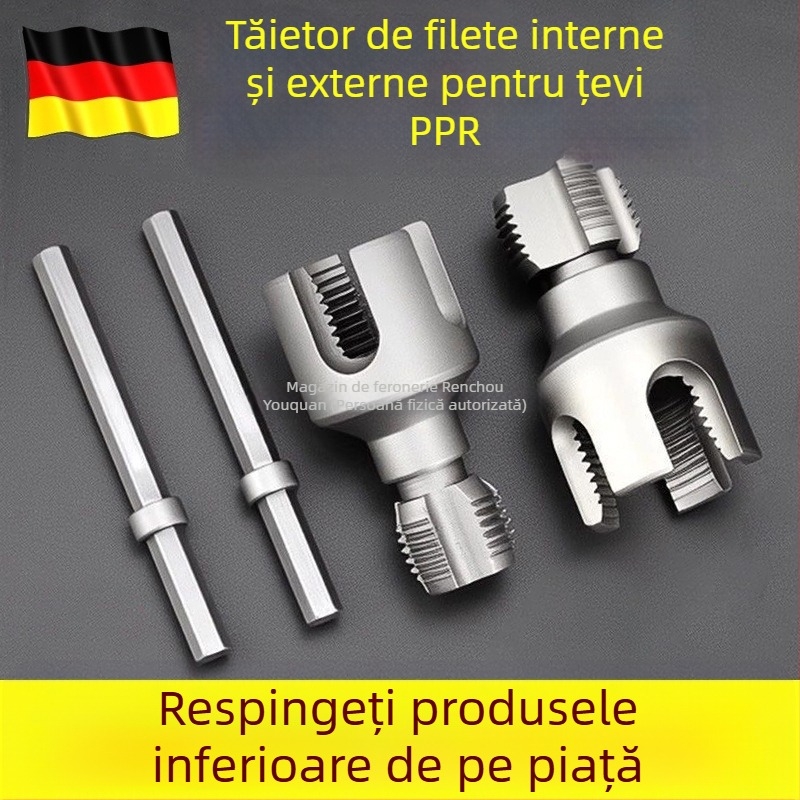 Unealtă pentru filetare internă și externă a țevilor, unealtă de filetare pentru țevi 4/6 inch, filetare PPR de 1 inch