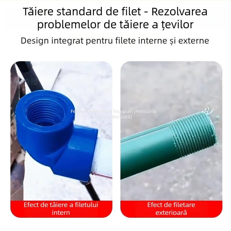Unealtă pentru filetare internă și externă a țevilor, unealtă de filetare pentru țevi 4/6 inch, filetare PPR de 1 inch