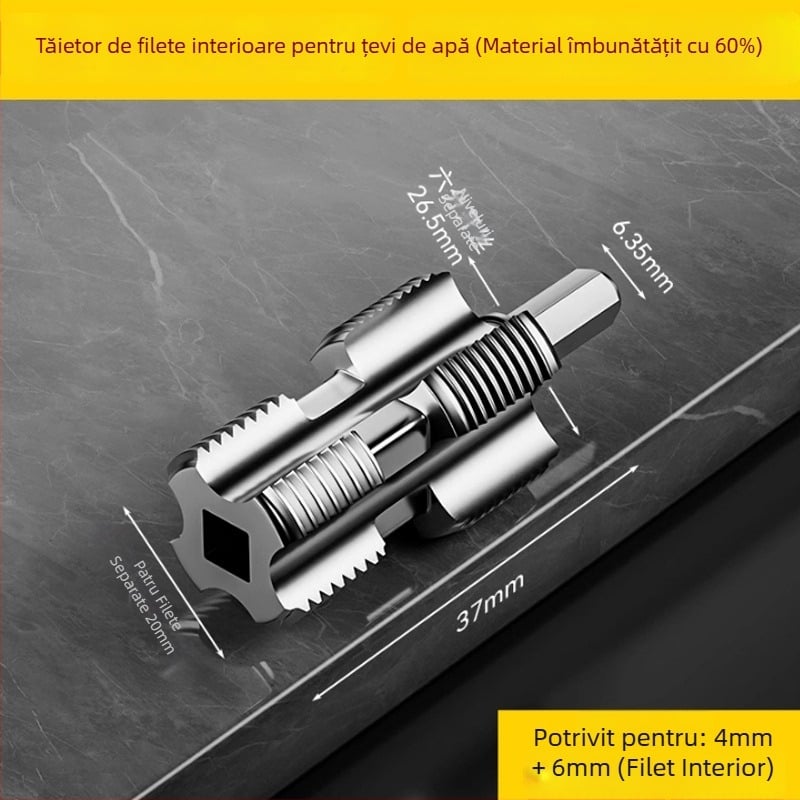 Unealtă pentru filetare internă și externă a țevilor, unealtă de filetare pentru țevi 4/6 inch, filetare PPR de 1 inch