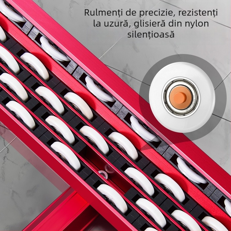 Portabil tăietor de plăci cu cinci role în cinci rânduri, lamă de tip T pentru împingere, pentru plăci ceramice