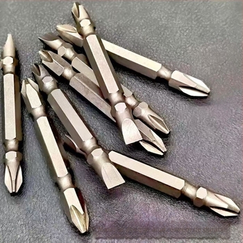 Set de bituri pentru șurubelniță: dual-use - cap plat și Philips, magnetice, ultra-tari, cu capete duble pentru bormașină