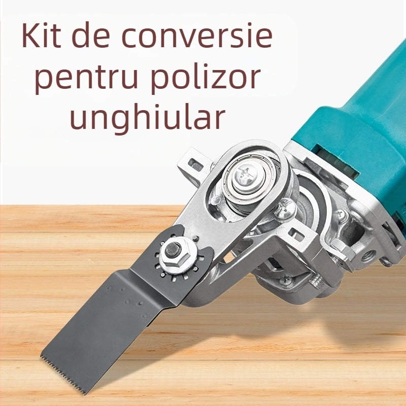 Cap de conversie pentru polizor unghiular - accesoriu universal pentru tâmplărie, oțel, ZHCY