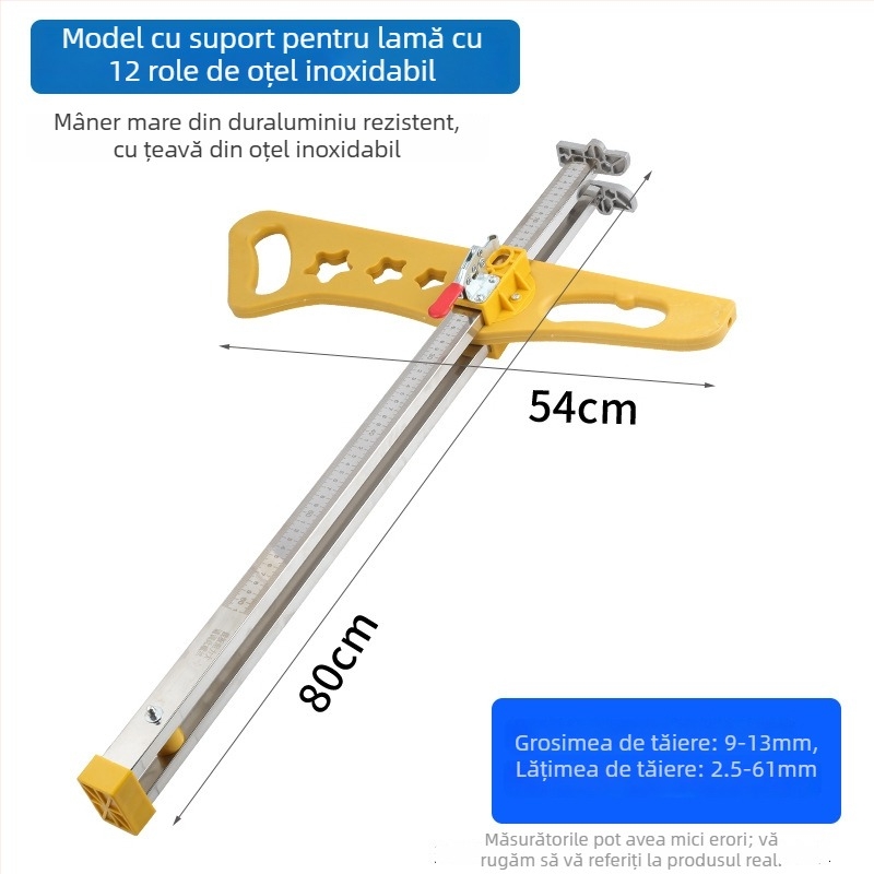 Tăietor pentru plăci de gips – oțel inoxidabil, pliabil, acționat manual, pentru tăierea plăcilor de gips