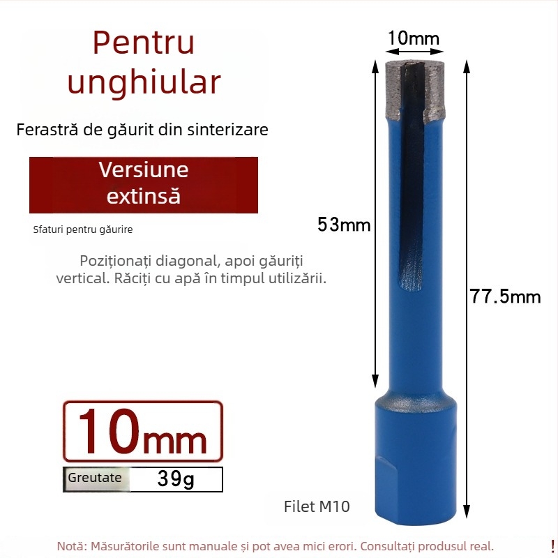 Xixinbo burghiu diamant lung pentru polizorul unghiular – marmură, ceramică și granit