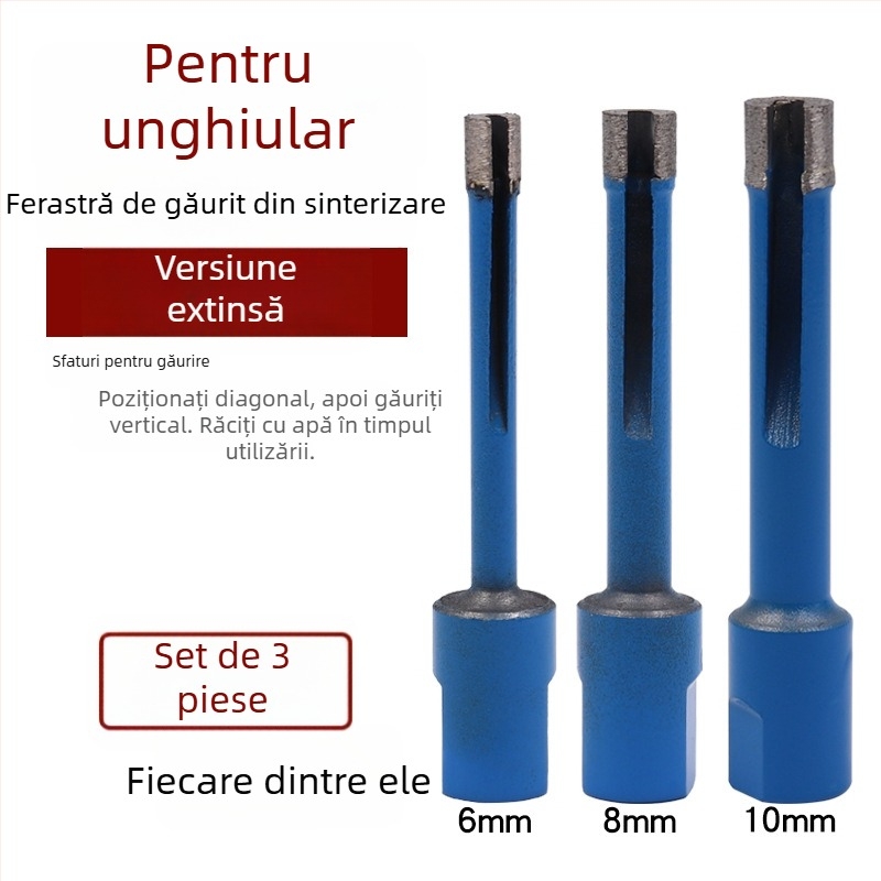 Xixinbo burghiu diamant lung pentru polizorul unghiular – marmură, ceramică și granit