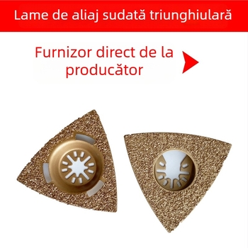 UNT lamă pentru unealta oscilantă – lamă din aliaj pentru șlefuire și tăiere, foaie triunghiulară din aliaj
