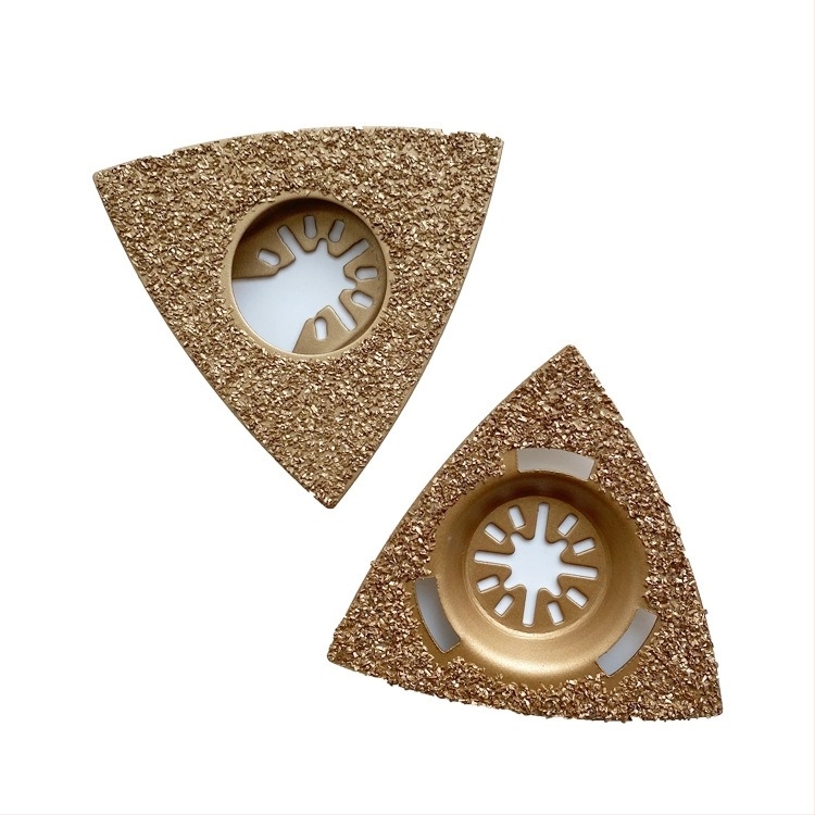 UNT lamă pentru unealta oscilantă – lamă din aliaj pentru șlefuire și tăiere, foaie triunghiulară din aliaj