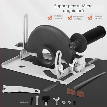 Elegant bază de conversie pentru poliză unghiulară – reglabilă, unealtă de tăiere universală pentru lemn, metal și plăci