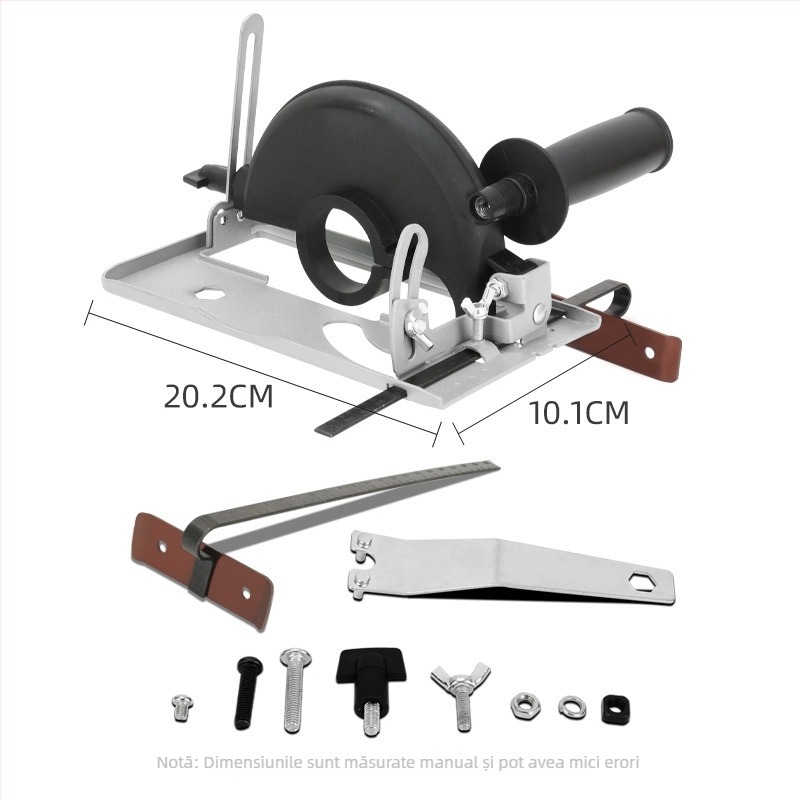 Elegant bază de conversie pentru poliză unghiulară – reglabilă, unealtă de tăiere universală pentru lemn, metal și plăci