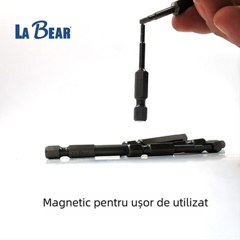 Set de bituri hexagonale interne pentru unelte pneumatice, HSS