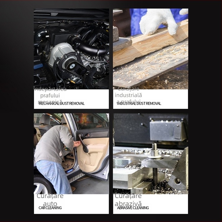 Set pneumatic pentru suflat praf, stil european, cu accesorii pentru țeavă spirală de evacuare a cenușei