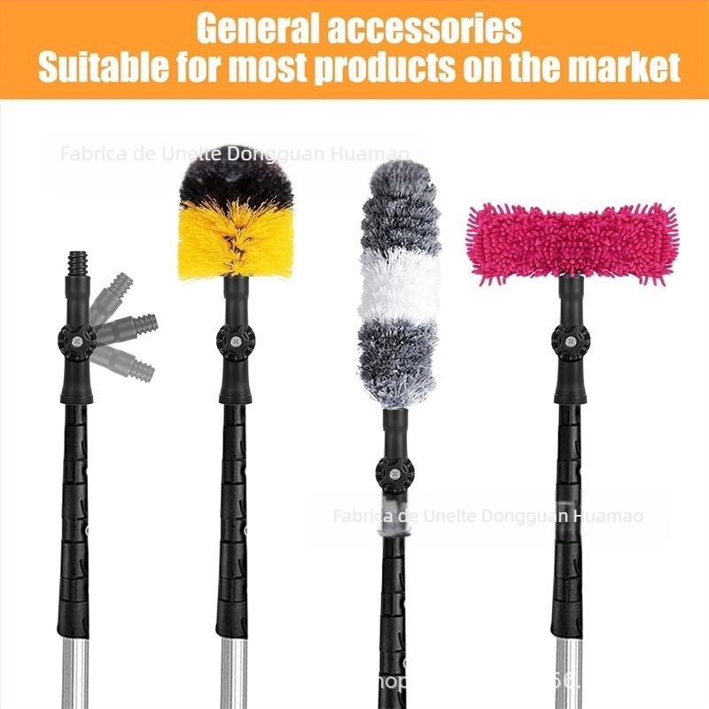 HM marcă Țeavă de conectare extinsă – unealtă telescopică pentru construcții, cu cap rotativ de 180° și clemă universală