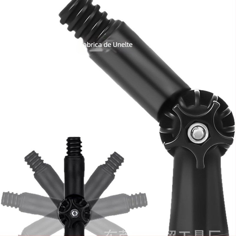 HM marcă Țeavă de conectare extinsă – unealtă telescopică pentru construcții, cu cap rotativ de 180° și clemă universală