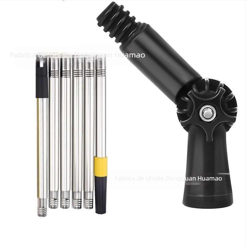 HM marcă Țeavă de conectare extinsă – unealtă telescopică pentru construcții, cu cap rotativ de 180° și clemă universală