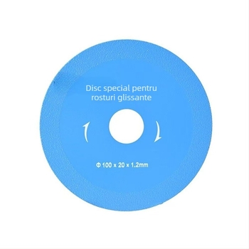 Disc diamant pentru curățarea rosturilor plăcilor și disc de tăiere cu caneluri pentru piatră microcristalină și plăci vitrificate, tăiere uscată cu polizor unghiular